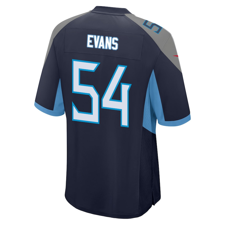 Rashaan Evans 54 Tennessee Titans Men Game Jersey - Navy JS4950 nicesnker - Image 3