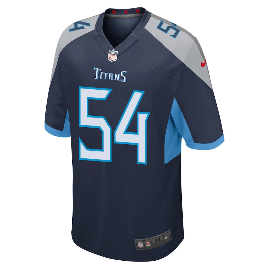 Alternative view of Rashaan Evans 54 Tennessee Titans Men Game Jersey - Navy JS4950 nicesnker