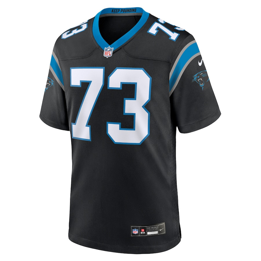 Alternative view of Rashard Lawrence 73 Carolina Panthers Game Men Jersey - Black JS4332 nicesnker