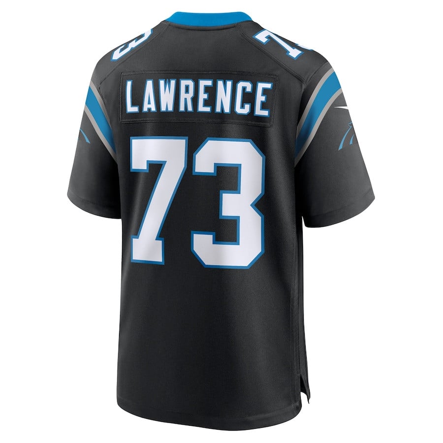 Rashard Lawrence 73 Carolina Panthers Game Men Jersey - Black JS4332 nicesnker - Image 3