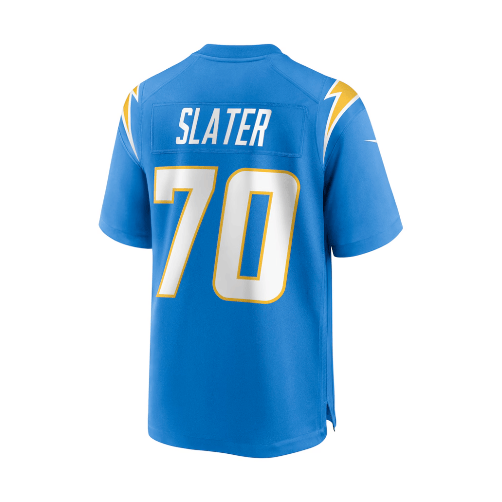 Rashawn Slater 70 Los Angeles Chargers 2025 Pro Bowl Patch Game Men Jersey - Powder Blue JS1612 nicesnker - Image 3