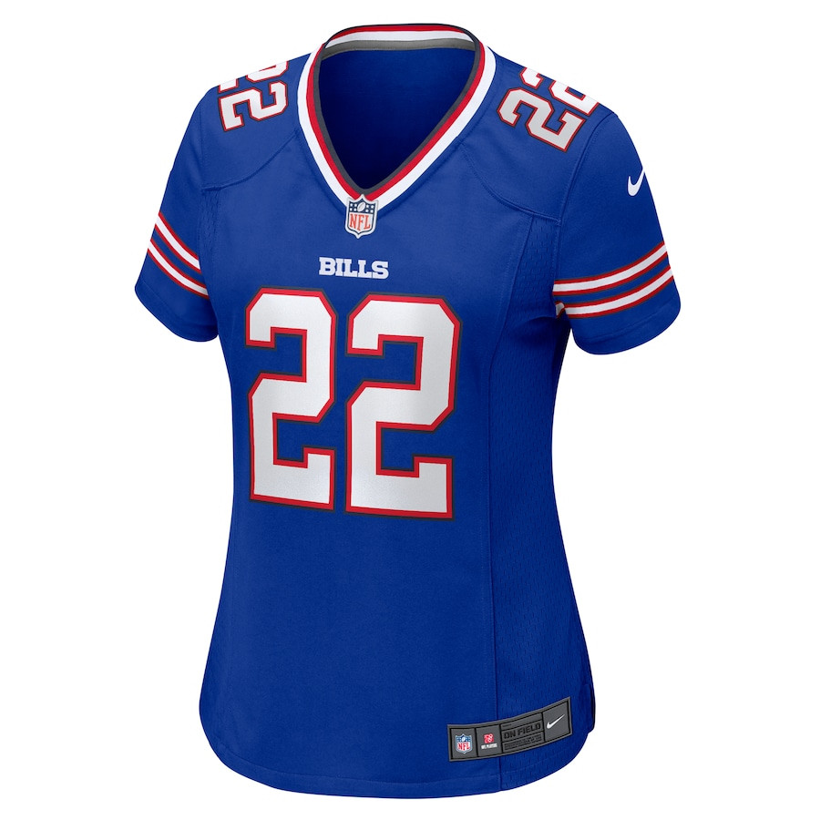 Alternative view of Ray Davis 22 Buffalo Bills Women's Game Jersey - Royal JS9199 nicesnker