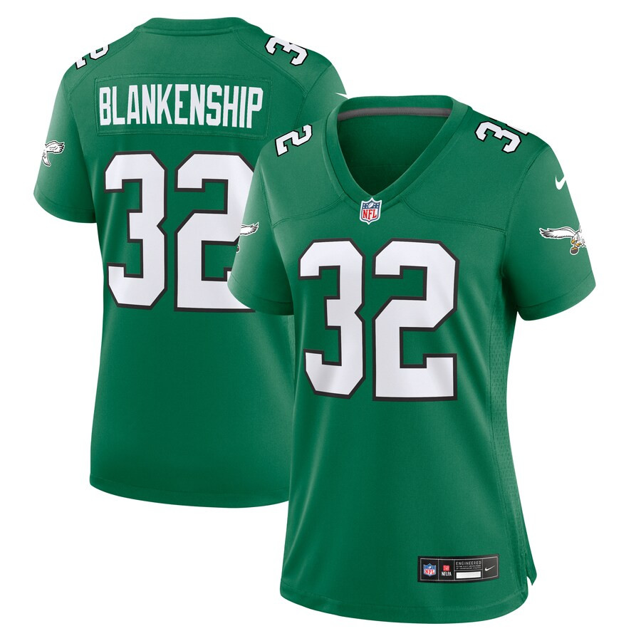 Reed Blankenship 32 Philadelphia Eagles Women Alternate Game Jersey - Kelly Green JS5985 nicesnker