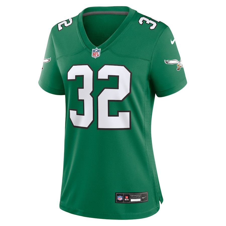 Alternative view of Reed Blankenship 32 Philadelphia Eagles Women Alternate Game Jersey - Kelly Green JS5985 nicesnker