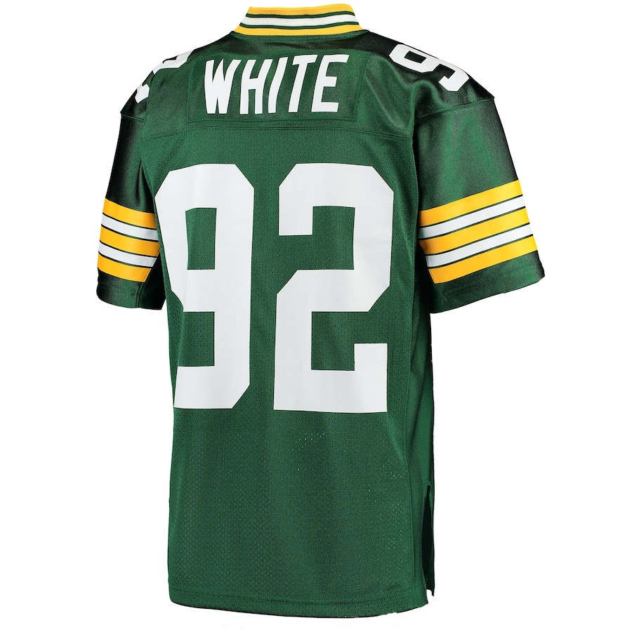 Reggie White 92 Green Green Bay Packers 1993 Throwback Men Game Jersey - Green JS4484 nicesnker - Image 3