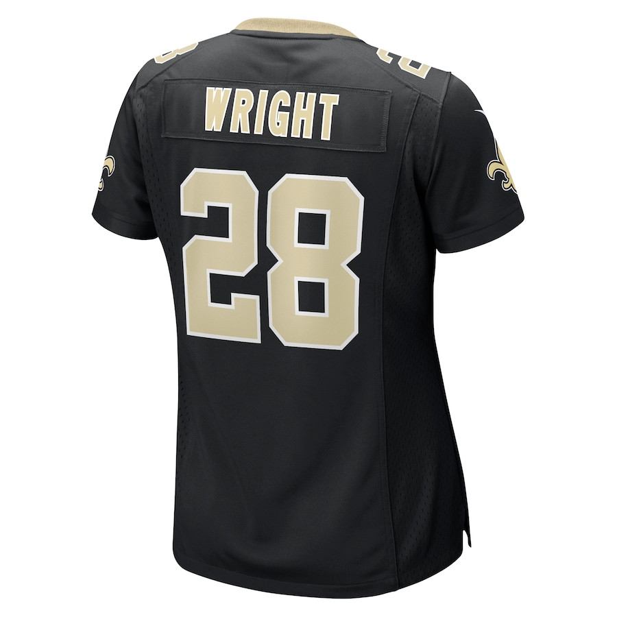 Rejzohn Wright 28 New Orleans Saints Women's Game Jersey - Black JS9583 nicesnker - Image 3