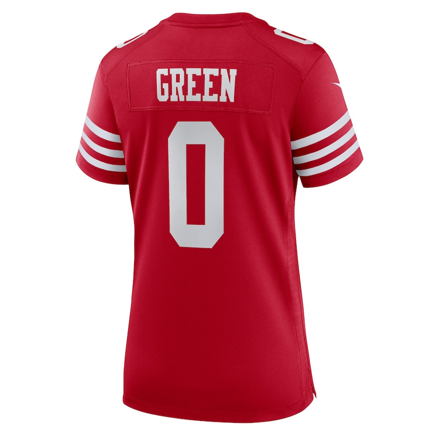 Renardo Green 0 San Francisco 49ers Women's Game Jersey - Scarlet JS5769 nicesnker - Image 3