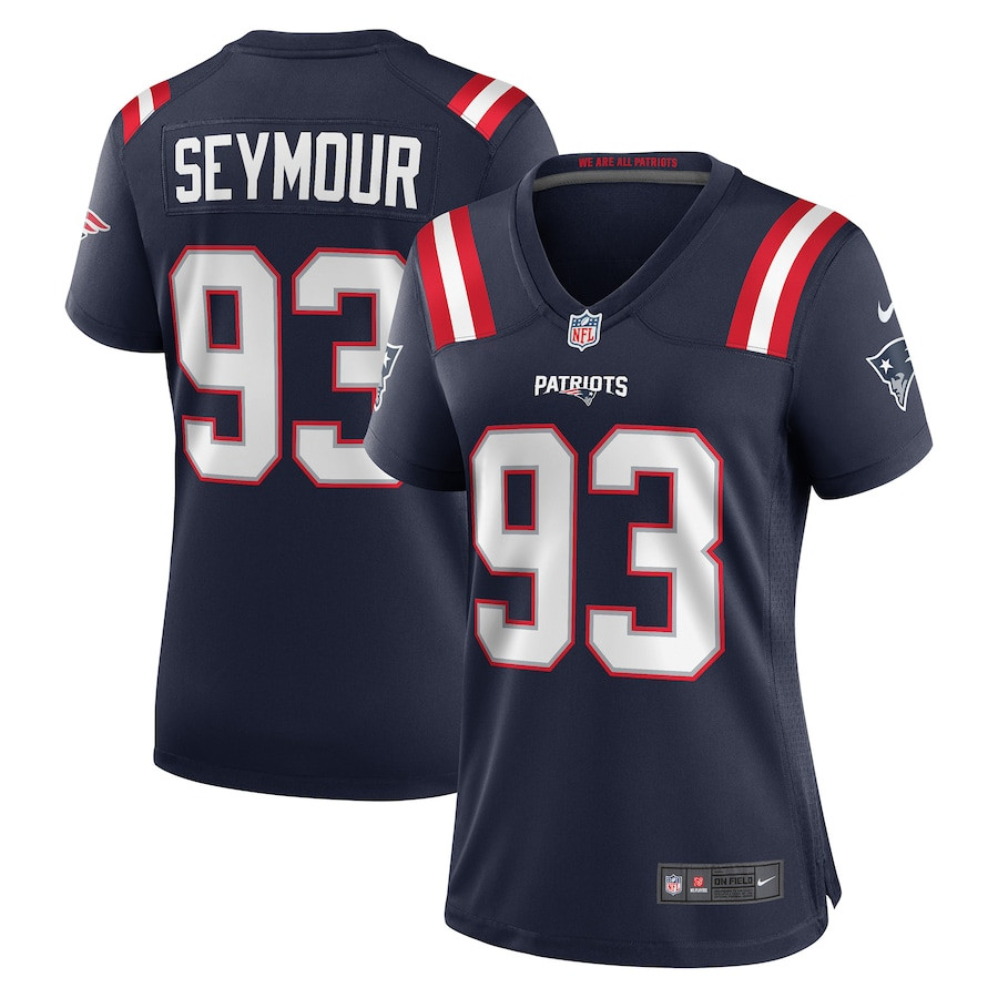 Richard Seymour ?93 New England Patriots Women Retired Game Jersey - Navy JS9411 nicesnker