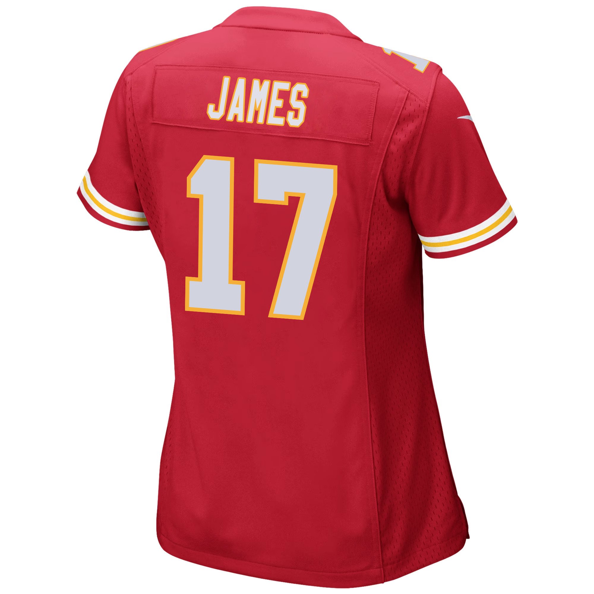 Richie James 17 Kansas City Chiefs Super Bowl LVIII Champions 4 Stars Patch Game Women Jersey - Red JS9136 nicesnker - Image 3