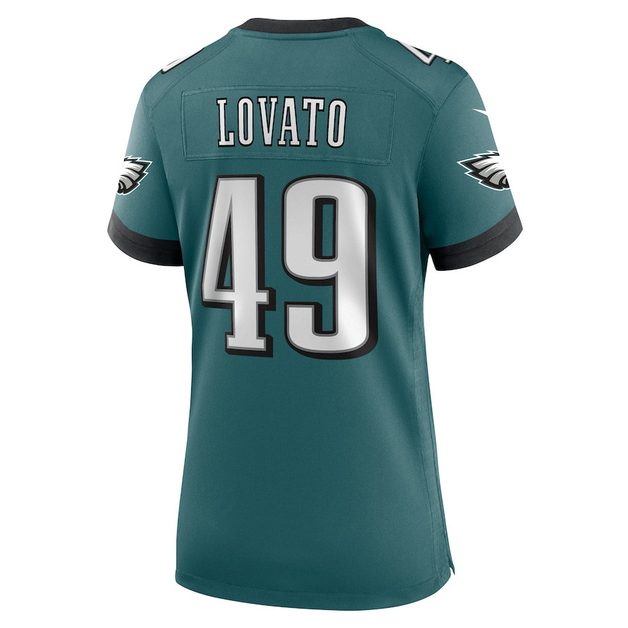 Rick Lovato #49 Philadelphia Eagles Super Bowl LIX Women's Jersey - Midnight Green JS7911 nicesnker - Image 3