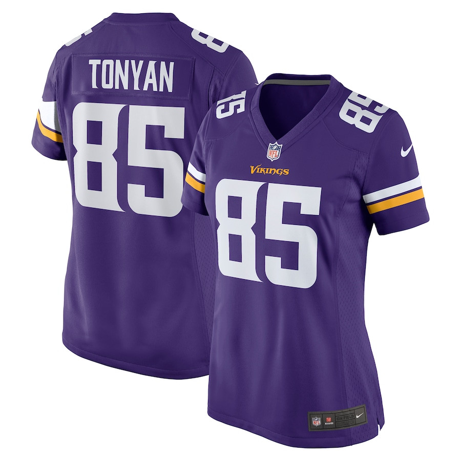 Robert Tonyan 85 Minnesota Vikings Women's Team Game Jersey - Purple JS4504 nicesnker