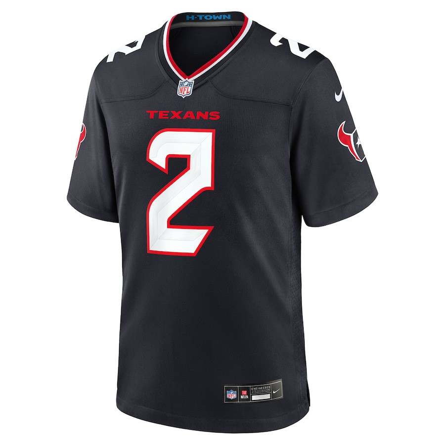 Alternative view of Robert Woods 2 Houston Texans Team Game Men Jersey - Navy JS6045 nicesnker
