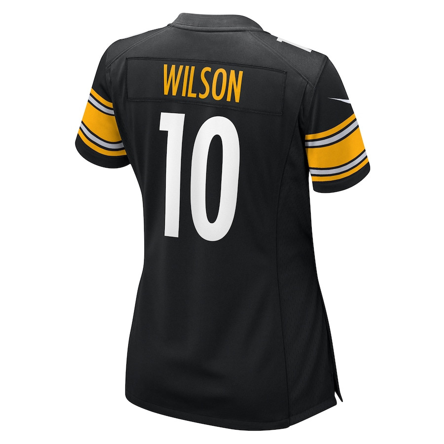 Roman Wilson 10 Pittsburgh Steelers Women's Game Jersey - Black JS8810 nicesnker - Image 3