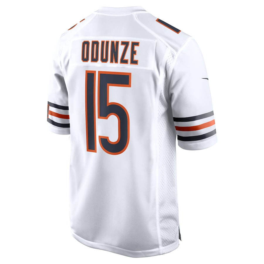 Rome Odunze 15 Chicago Bears Game Men Jersey - White JS4468 nicesnker - Image 3