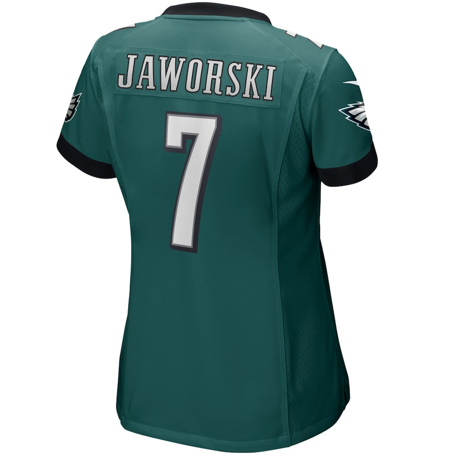 Ron Jaworski 7 Philadelphia Eagles Women Game Retired Jersey - Midnight Green JS2497 nicesnker - Image 3