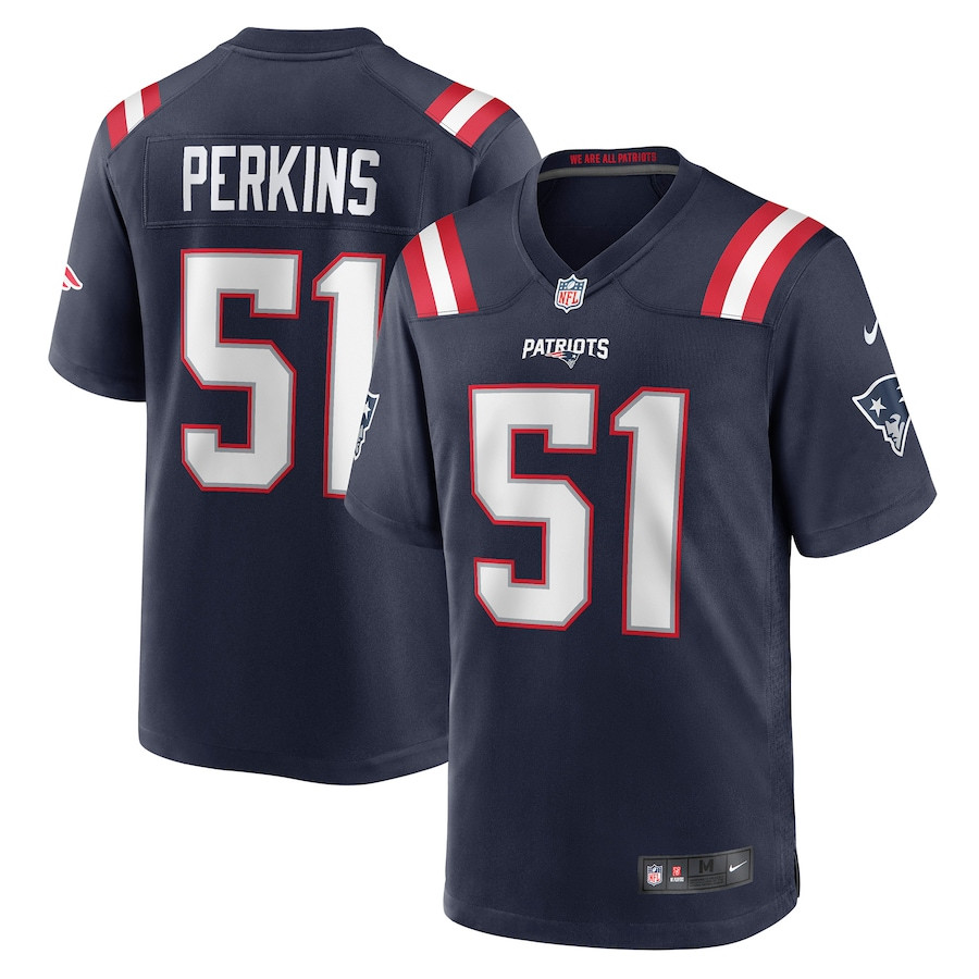 Ronnie Perkins 51 New England Patriots Men Game Jersey - Navy JS7773 nicesnker