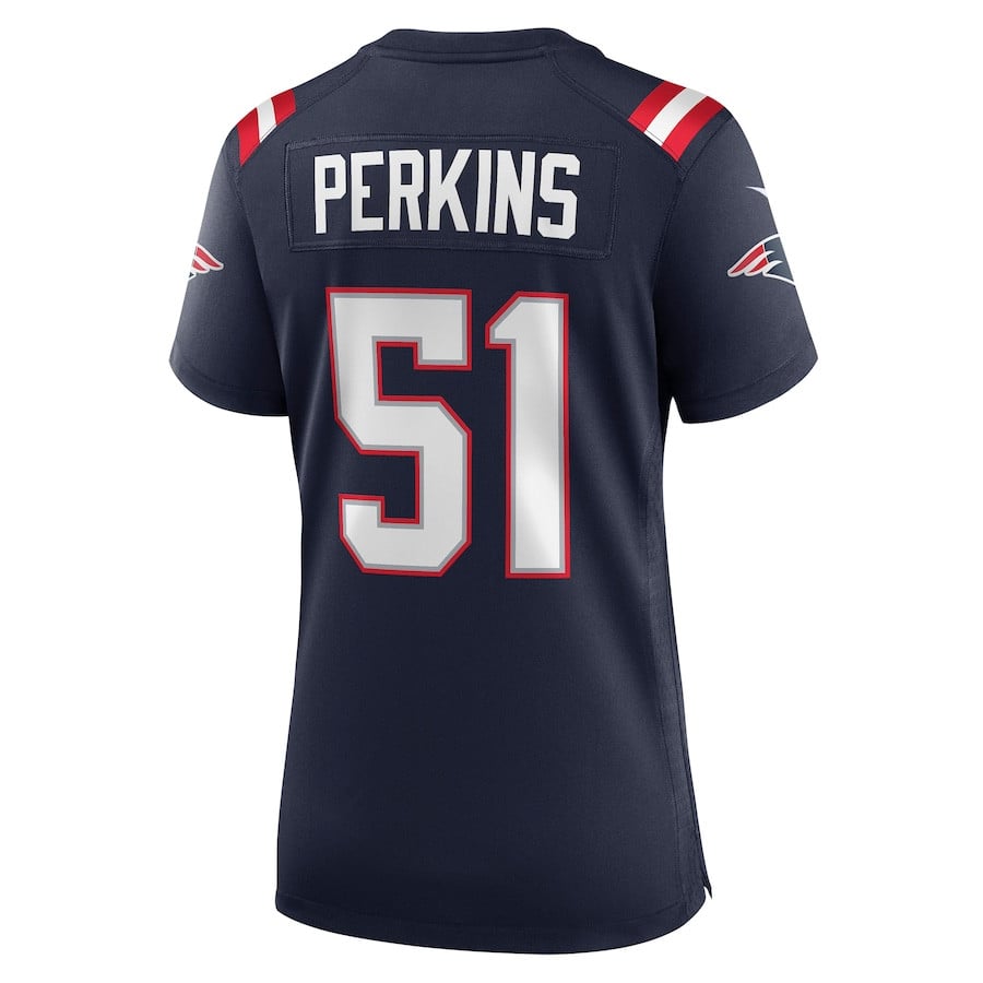 Ronnie Perkins 51 New England Patriots Women Game Jersey - Navy JS3251 nicesnker - Image 3