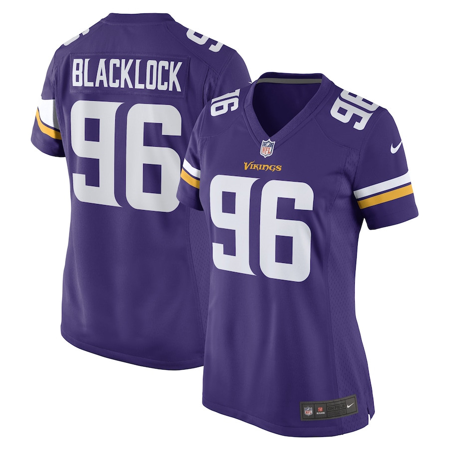 Ross Blacklock 96 Minnesota Vikings Women Game Jersey - Purple JS9882 nicesnker