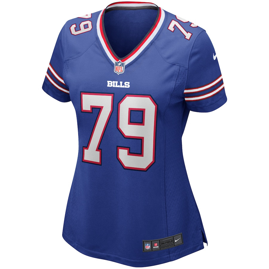 Alternative view of Ruben Brown 79 Buffalo Bills Women Game Retired Jersey - Royal JS9930 nicesnker