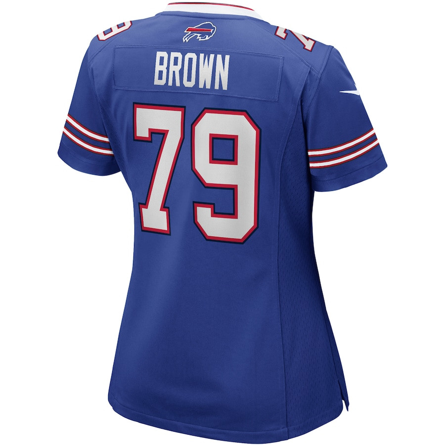 Ruben Brown 79 Buffalo Bills Women Game Retired Jersey - Royal JS9930 nicesnker - Image 3