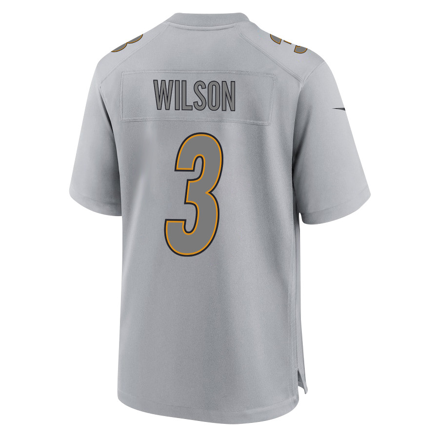Russell Wilson 3 Pittsburgh Steelers Atmosphere Fashion Game Men Jersey - Silver JS7156 nicesnker - Image 3