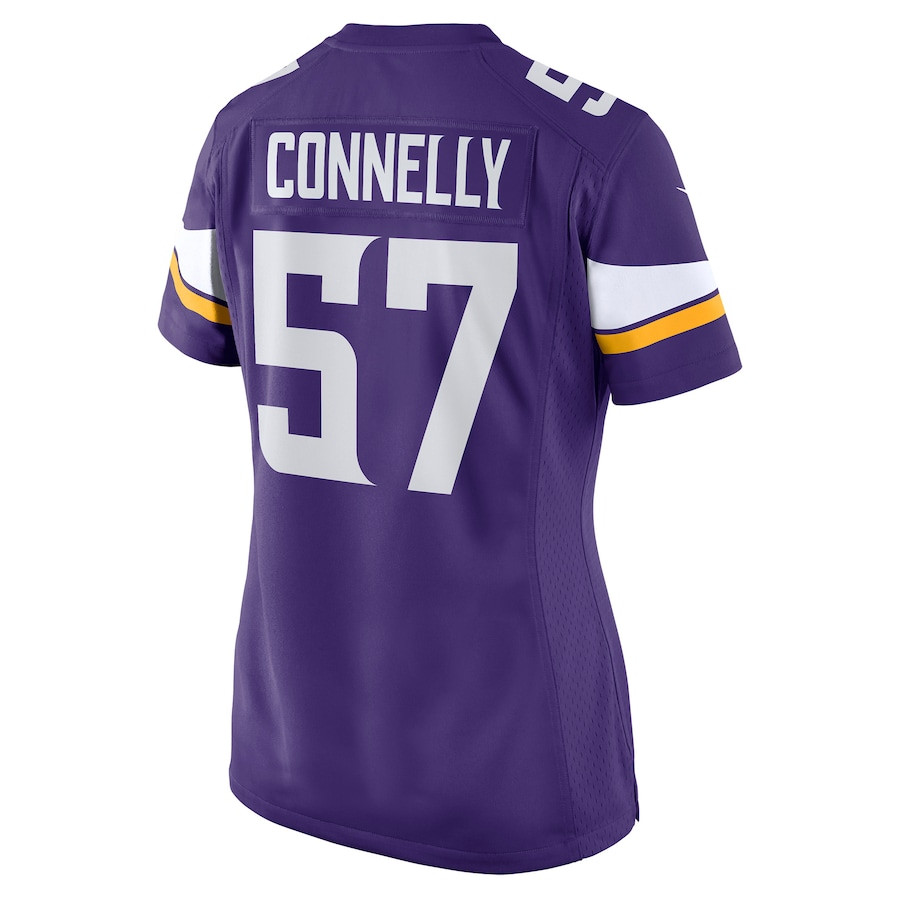 Ryan Connelly 57 Minnesota Vikings Women Game Jersey - Purple JS8018 nicesnker - Image 3