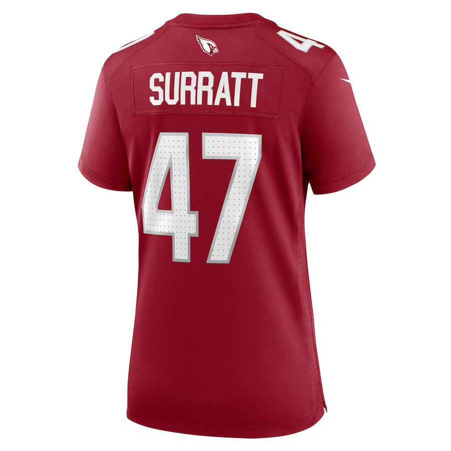 Sage Surratt 47 Arizona Cardinals Women's Game Jersey - Cardinal JS3290 nicesnker - Image 3