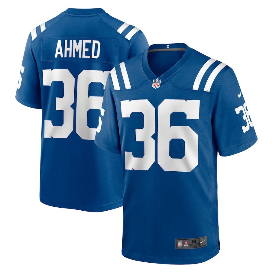 Salvon Ahmed 36 Indianapolis Colts Team Game Men Jersey - Royal JS5440 nicesnker