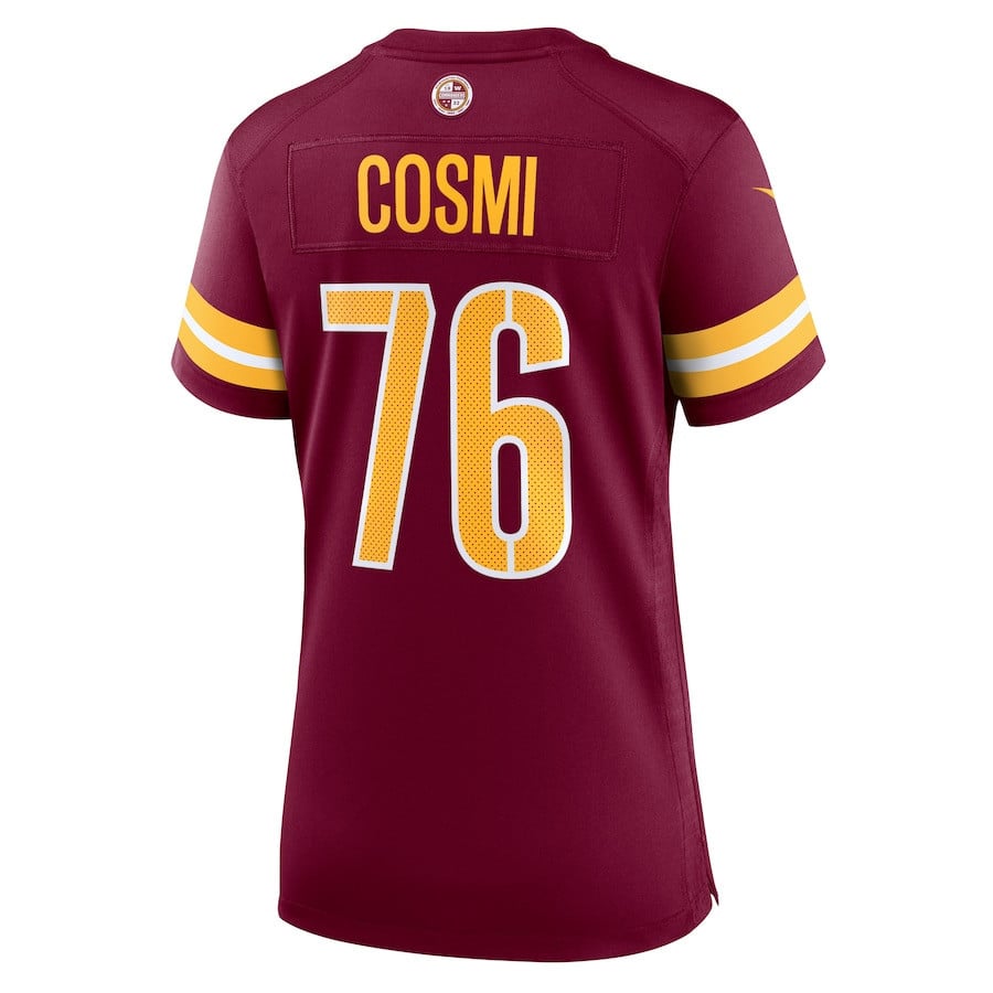 Sam Cosmi #76 Washington Commanders Super Bowl LIX Women's Jersey - Burgundy JS3444 nicesnker - Image 3