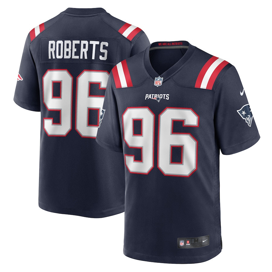 Sam Roberts 96 New England Patriots Game Men Jersey - Navy JS5792 nicesnker