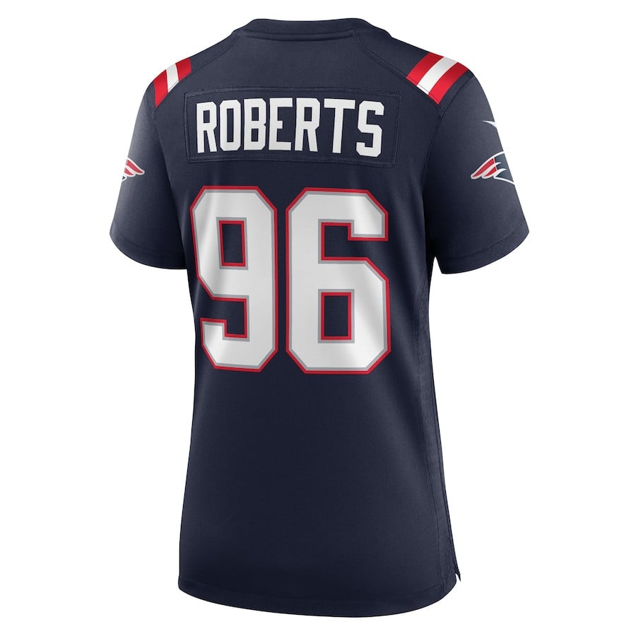 Sam Roberts 96 New England Patriots Women Game Jersey - Navy JS1189 nicesnker - Image 3