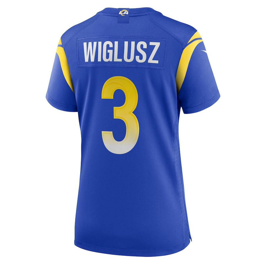 Sam Wiglusz 3 Los Angeles Rams Women's Game Jersey - Royal JS2486 nicesnker - Image 3