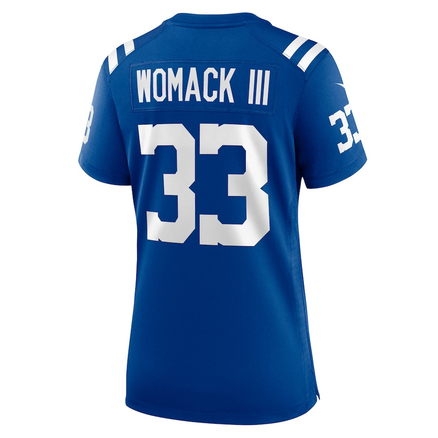 Samuel Womack III 33 Indianapolis Colts Women's Game Jersey - Royal JS8591 nicesnker - Image 3