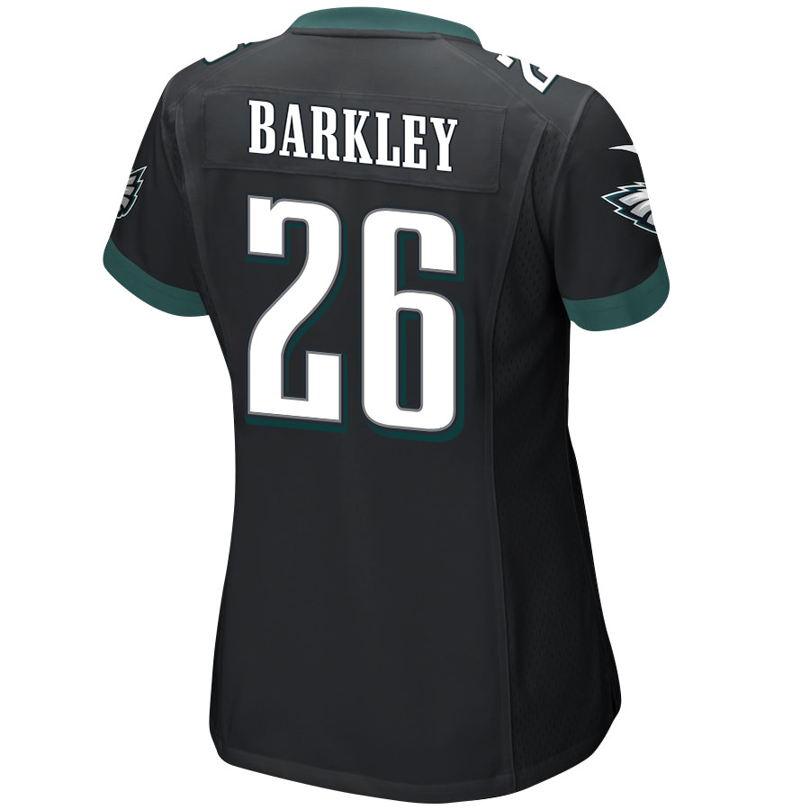 Saquon Barkley 26 Philadelphia Eagles Alternate Game Women Jersey - Black JS6654 nicesnker - Image 3