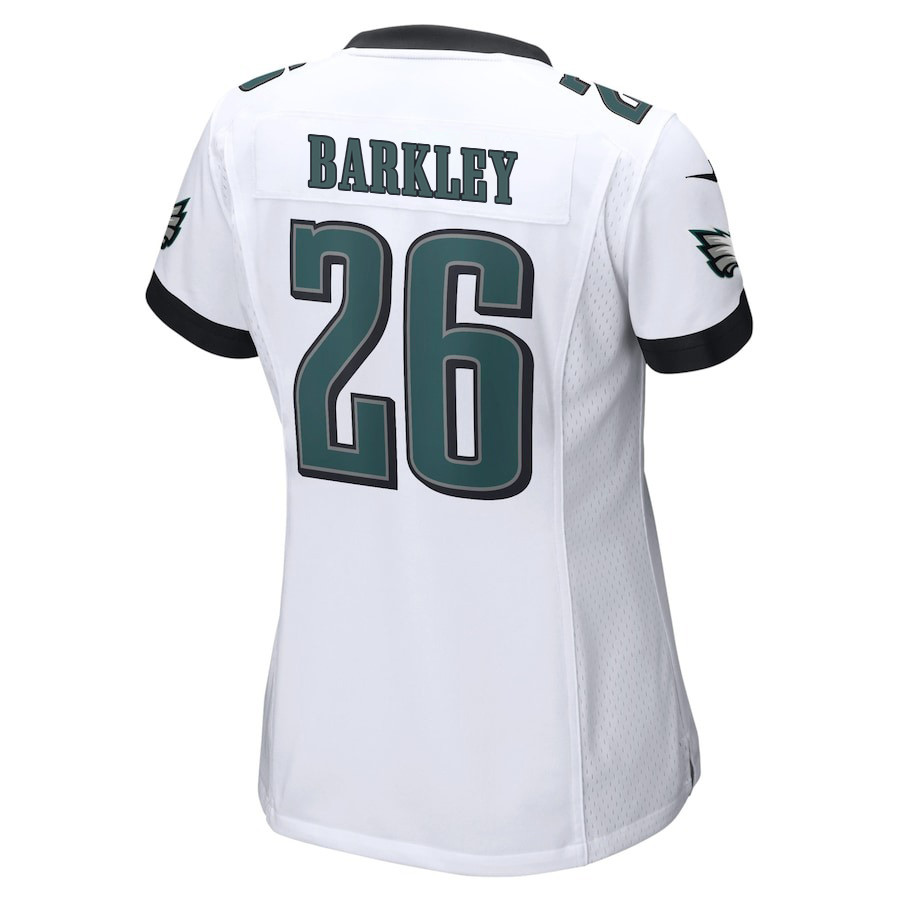 Saquon Barkley 26 Philadelphia Eagles Game Women Jersey - White JS5204 nicesnker - Image 3