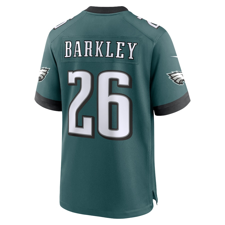 Saquon Barkley #26 Philadelphia Eagles Super Bowl LIX Jersey - Men's - Midnight Green JS9175 nicesnker - Image 3