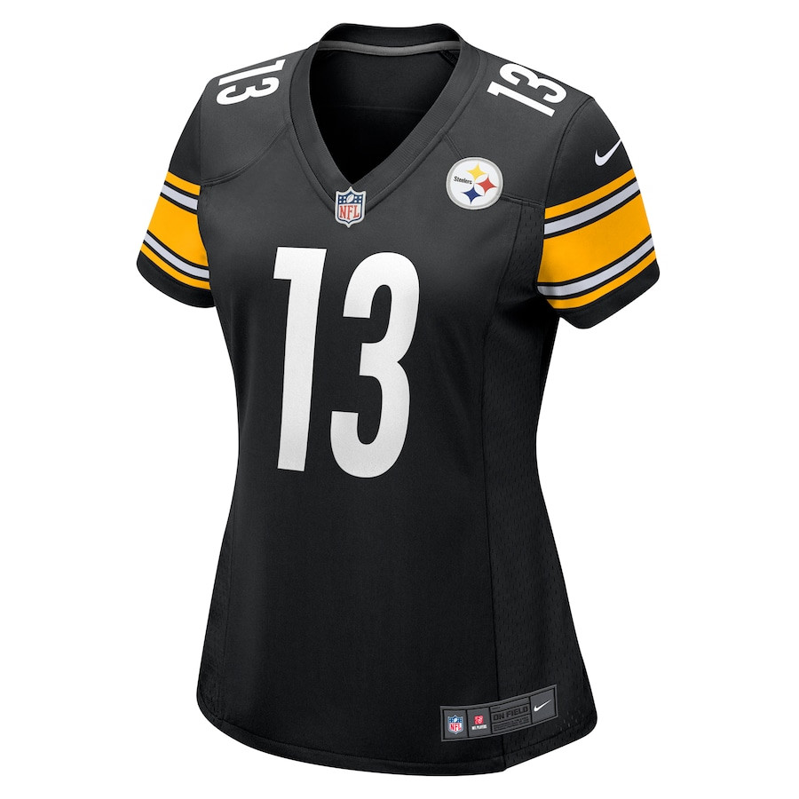 Alternative view of Scotty Miller 13 Pittsburgh Steelers Women's Game Jersey - Black JS9910 nicesnker