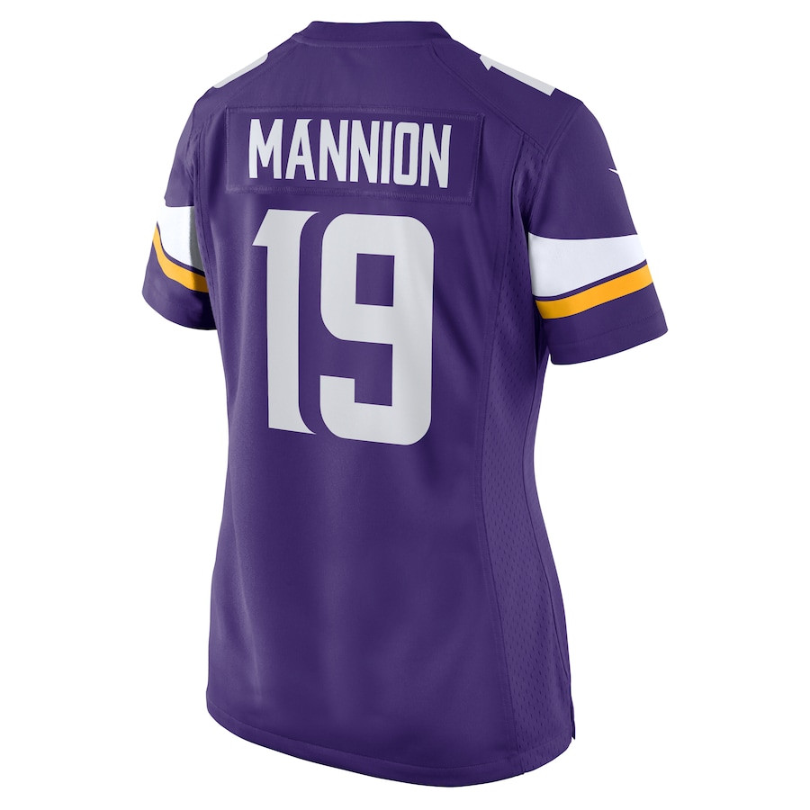 Sean Mannion 19 Minnesota Vikings Women Game Jersey - Purple JS2873 nicesnker - Image 3