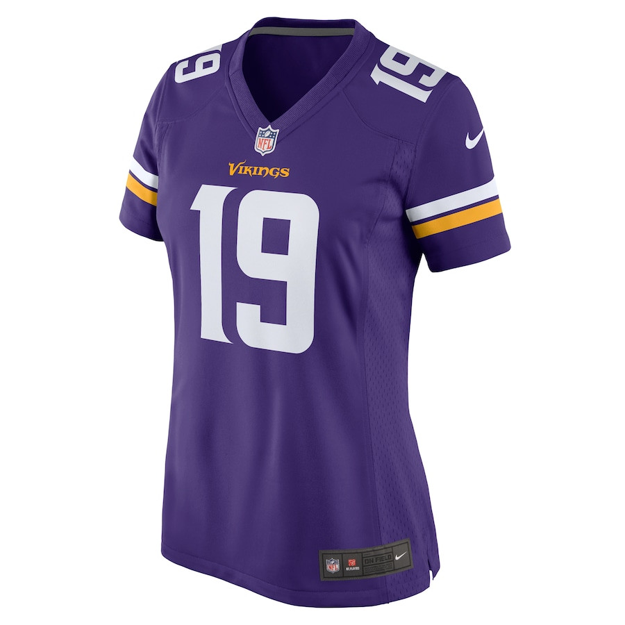 Alternative view of Sean Mannion 19 Minnesota Vikings Women Game Jersey - Purple JS2873 nicesnker