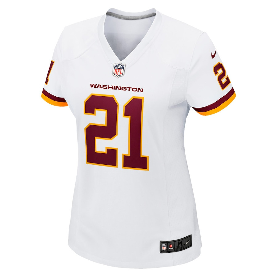 Alternative view of Sean Taylor 21 Washington Football Team Women Retired Game Jersey - White JS3399 nicesnker