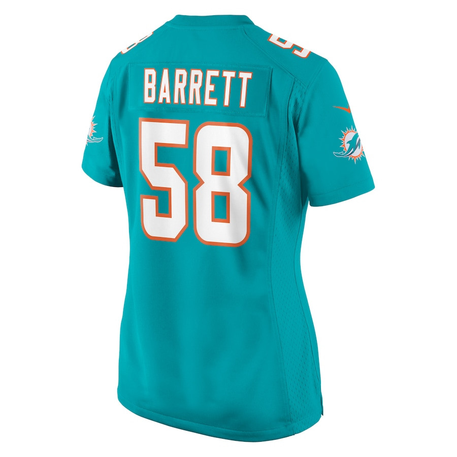 Shaquil Barrett 58 Miami Dolphins Women's Game Jersey - Aqua JS8575 nicesnker - Image 3