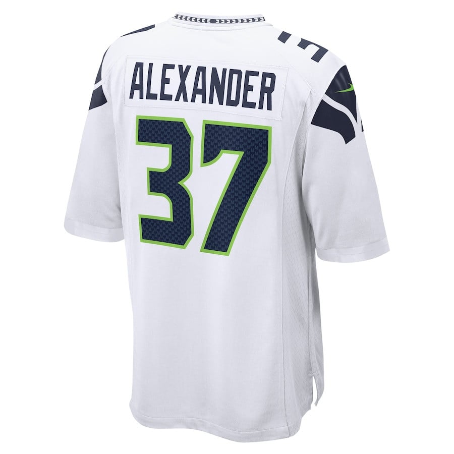 Shaun Alexander 37 Seattle Seahawks Men Retired Game Jersey - White JS6218 nicesnker - Image 3