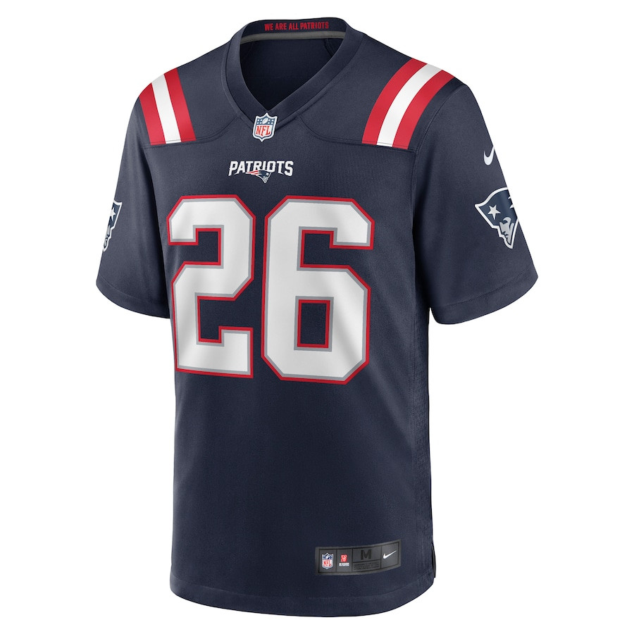 Alternative view of Shaun Wade 26 New England Patriots Men Game Jersey - Navy JS9375 nicesnker