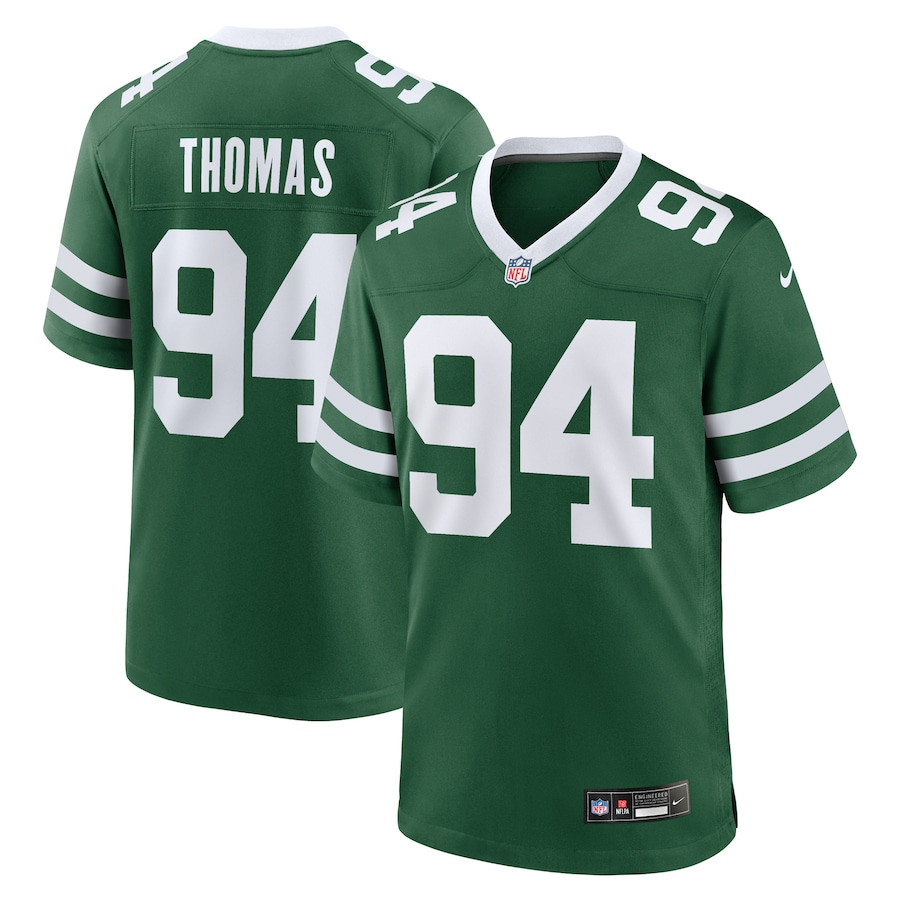 Solomon Thomas 94 New York Jets Team Game Men Jersey - Legacy Green JS7266 nicesnker