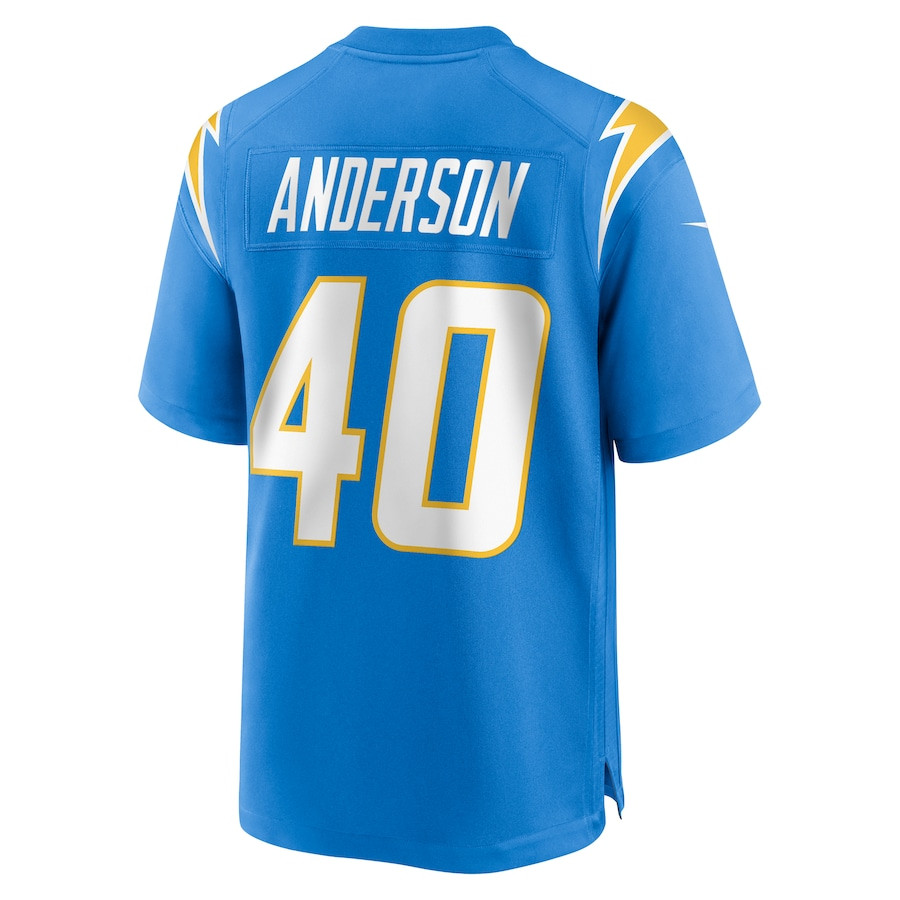 Stephen Anderson 40 Los Angeles Chargers Game Men Jersey - Powder Blue JS8766 nicesnker - Image 3