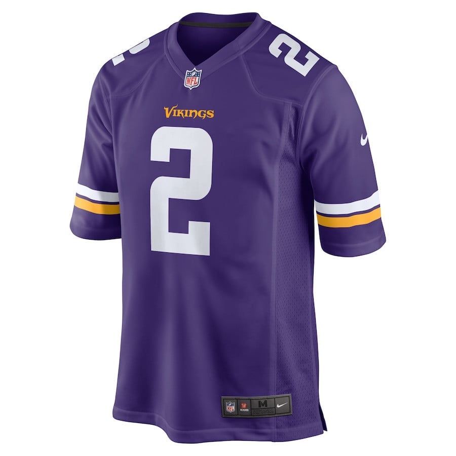 Alternative view of Stephon Gilmore 2 Minnesota Vikings Game Men Jersey - Purple JS4912 nicesnker