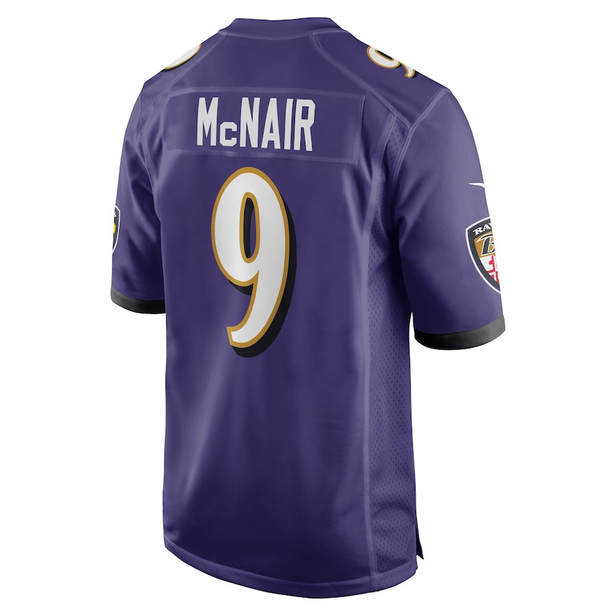 Steve McNair 9 Baltimore Ravens Men Game Retired Jersey - Purple JS6958 nicesnker - Image 3