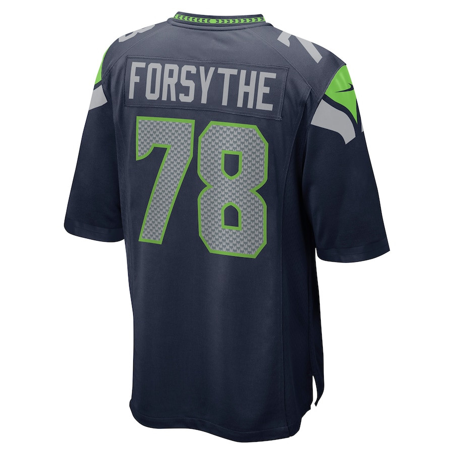 Stone Forsythe 78 Seattle Seahawks Men Game Jersey - College Navy JS9626 nicesnker - Image 3
