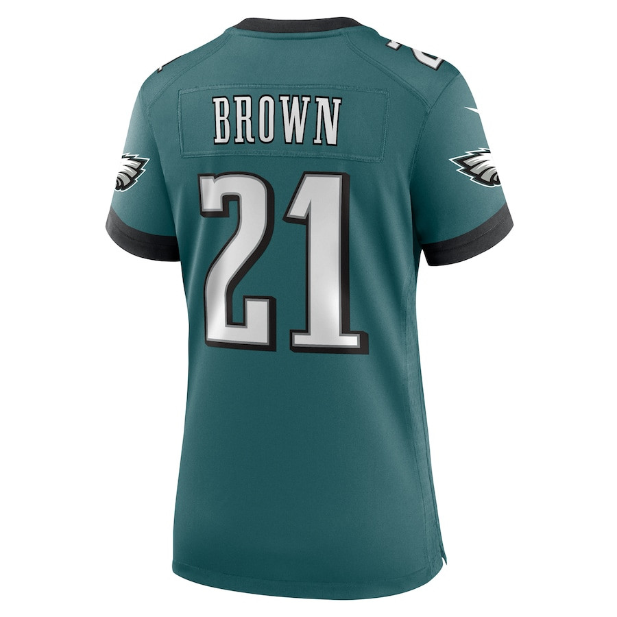 Sydney Brown 21 Philadelphia Eagles Women's Team Game Jersey - Midnight Green JS1138 nicesnker - Image 3