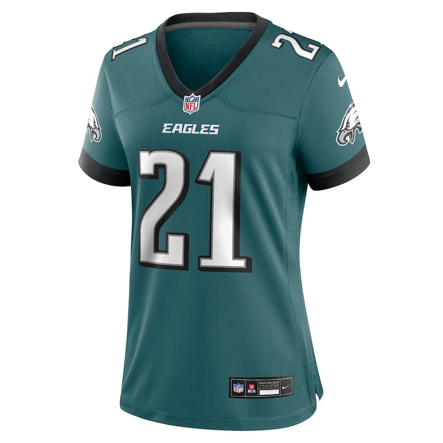 Alternative view of Sydney Brown 21 Philadelphia Eagles Women's Team Game Jersey - Midnight Green JS1138 nicesnker